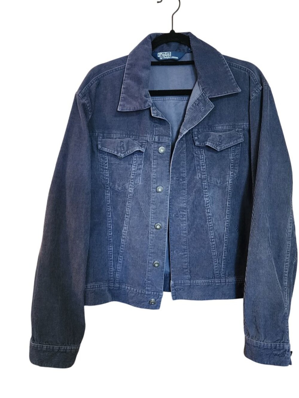 Vintage Blue Corduroy Trucker Jacket Mens Size Large